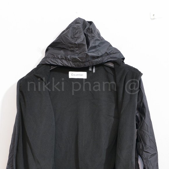 Calvin Klein Womens Zip Front Windbreaker black - Picture 7 of 9